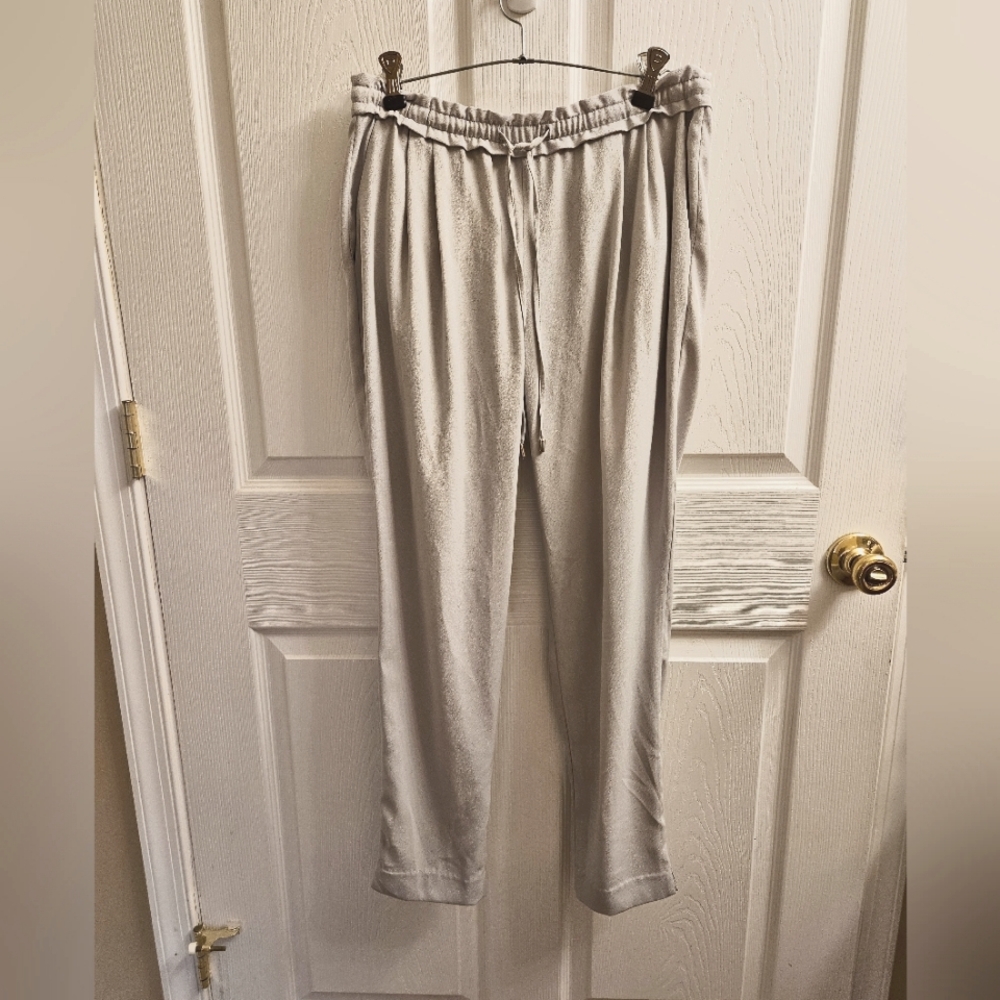 Zara Dress Jogger Pants Light Grey